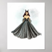 Taurus Zodiac Illustration – Hand Drawn Poster (Voorkant)