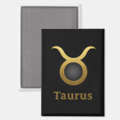 Taurus Zodiac / Imán de Nevera Símbolo de Tauro Magneet (Voorkant / Achterkant)