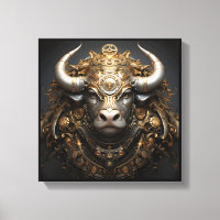 Taurus Zodiac Kunst Canvas