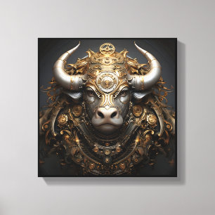 Taurus Zodiac Kunst Canvas Afdruk