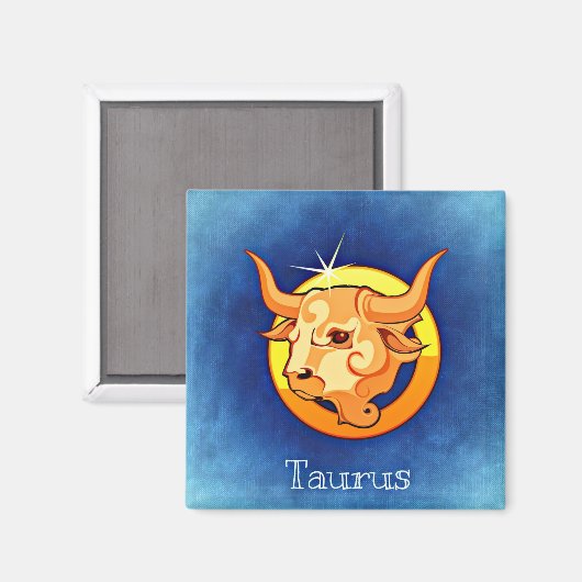 taurus zodiac magnet (Voorkant / Achterkant)