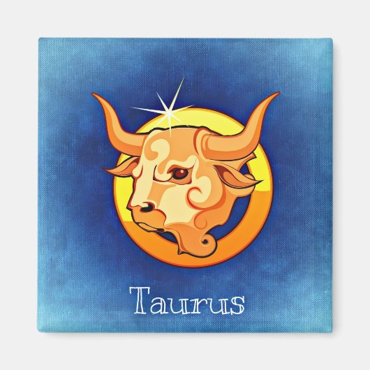 taurus zodiac magnet (Voorkant)