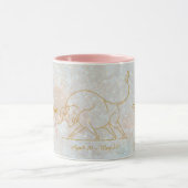 Taurus Zodiac Monogram Astrologie Glitter Mok (Midden)