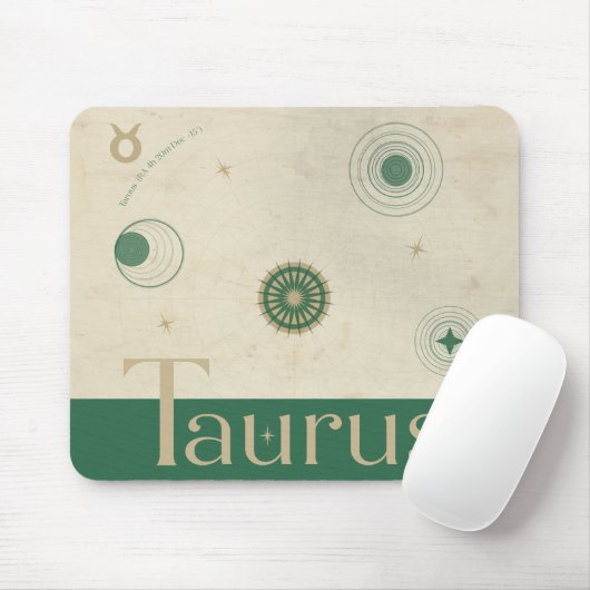 Taurus Zodiac Mousepad Muismat (Met muis)
