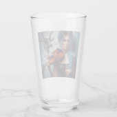 Taurus Zodiac Musician Viool Glas (Achterkant)