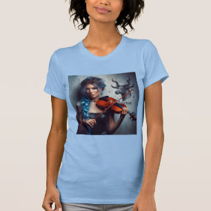 Taurus Zodiac Musician Viool T-shirt