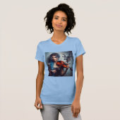 Taurus Zodiac Musician Viool T-shirt (Voorkant volledig)
