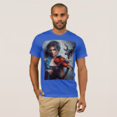 Taurus Zodiac Musician Viool T-shirt (Voorkant volledig)