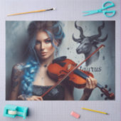 Taurus Zodiac Muzikant Viool Decoupage Tissuepapier (Craft)
