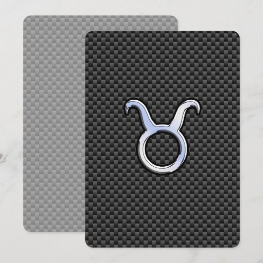 Taurus Zodiac op houtskoolvezelplaat (Voorkant / Achterkant)