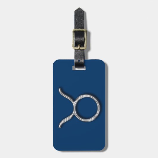 Taurus Zodiac-Personalize Bagagelabel (Voorkant verticaal)