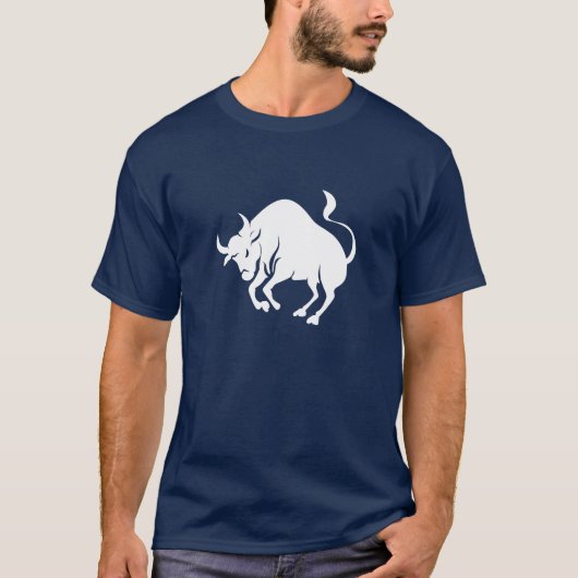 Taurus Zodiac Pictogram T-Shirt (Voorkant)