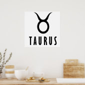 Taurus zodiac poster (Keuken)