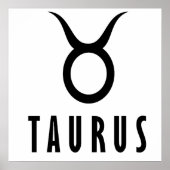 Taurus zodiac poster (Voorkant)