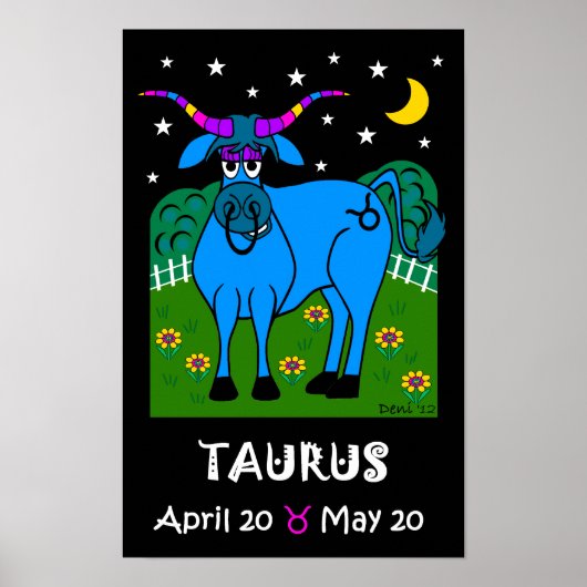 TAURUS - ZODIAC-POSTER POSTER (Voorkant)