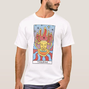 Taurus Zodiac Sign Abstract Art  T-shirt