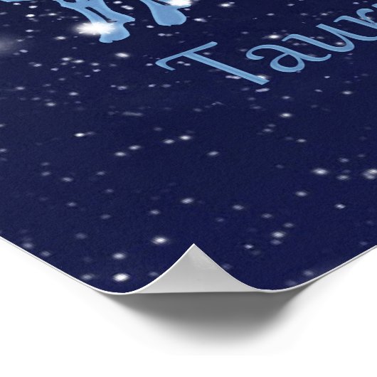 Taurus Zodiac Sign and Constellation Poster (Hoek)