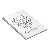 Taurus Zodiac Sign Astrology Notitieboek (Rechterzijde)