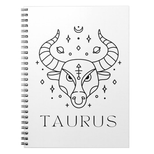 Taurus Zodiac Sign Astrology Notitieboek (Voorkant)