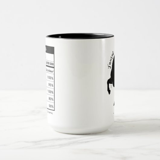 Taurus Zodiac Sign Astrology Nutrition Facts Mok (Midden)