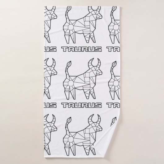 Taurus Zodiac Sign Badhanddoek (Badhanddoek)