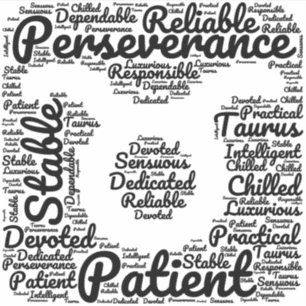 Taurus Zodiac Sign Black Sticker