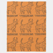 Taurus Zodiac Sign Blanket (transparant) Fleece Deken (Voorkant)