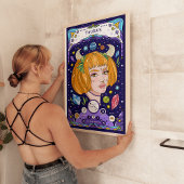 Taurus Zodiac Sign BluePoster - Elegant en aards Poster