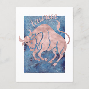 Taurus Zodiac Sign Briefkaart