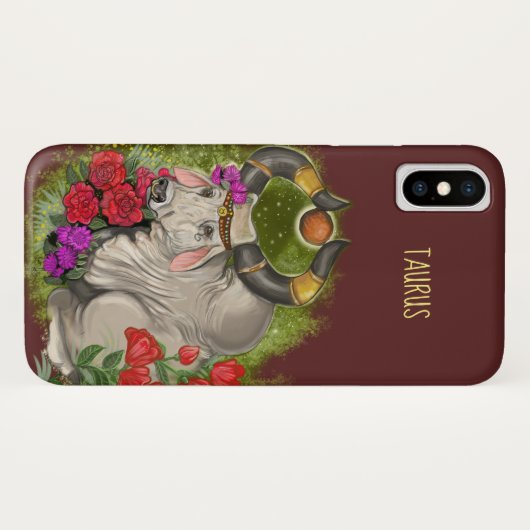Taurus Zodiac Sign Case-Mate iPhone Case (Achterkant (horizontaal))