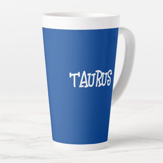 TAURUS ZODIAC SIGN COFFEE Latte Mug Latte Mok (Rechterhoek)