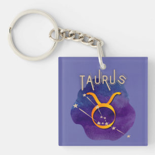 Taurus Zodiac Sign Constellation Sleutelhanger
