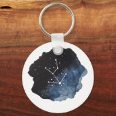 Taurus Zodiac Sign Constellation Star Galaxy Sleutelhanger (Voorkant)