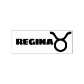 Taurus Zodiac Sign Cool Persoonlijke naam Tekst Rubberstempel (Afrduk)