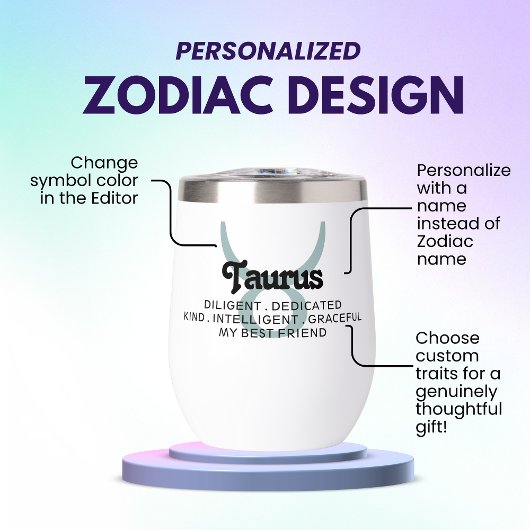 Taurus Zodiac Sign Custom Traits