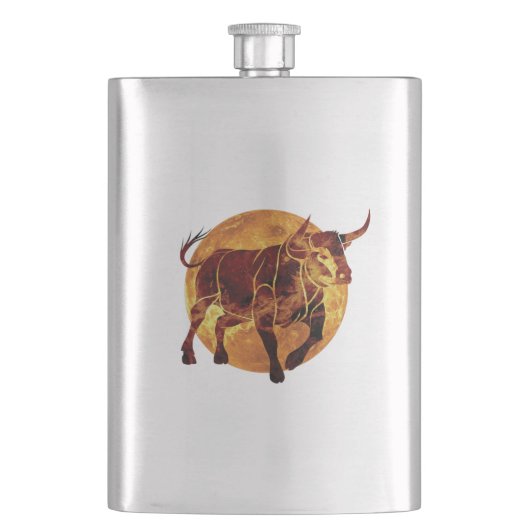 Taurus Zodiac Sign Flacon (Voorkant)