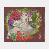 Taurus Zodiac Sign Fleece Deken (Voorkant (Horizontaal))