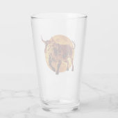 Taurus Zodiac Sign Glas (Achterkant)