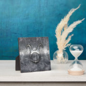 Taurus Zodiac Sign Grunge Distress Silver Style Fotoplaat (Insitu)