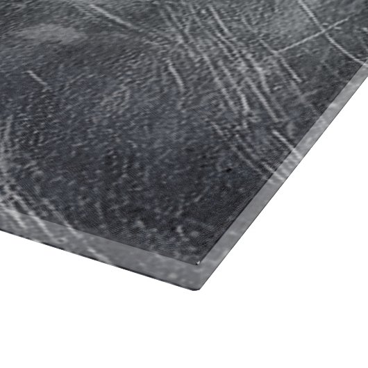 Taurus Zodiac Sign Grunge Distress Silver Style Snijplank (Hoek)