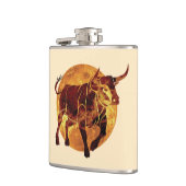 Taurus Zodiac Sign Heupfles (Links)