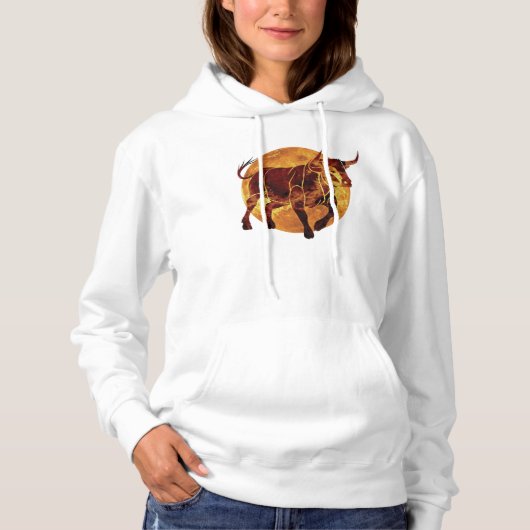 Taurus Zodiac Sign Hoodie (Voorkant)