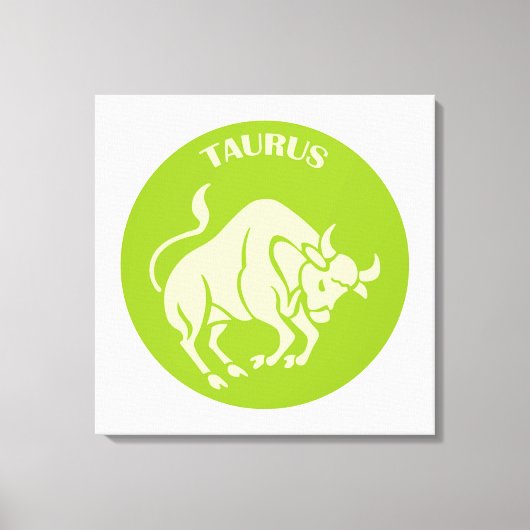 Taurus, Zodiac Sign, Horoscope, Astrology Canvas Afdruk (Voorkant)