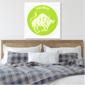 Taurus, Zodiac Sign, Horoscope, Astrology Canvas Afdruk (Insitu (Slaapkamer))