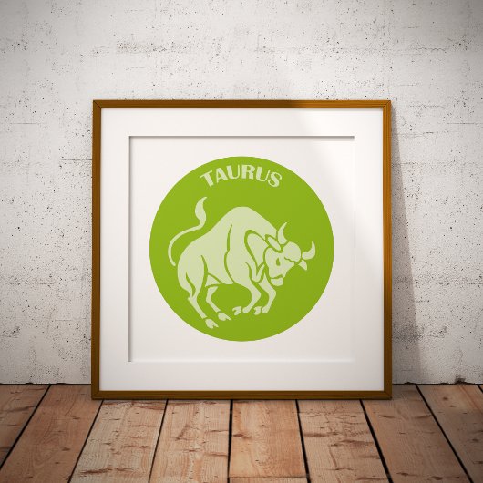 Taurus, Zodiac Sign, Horoscope, Astrology Foto Afdruk