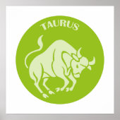 Taurus, Zodiac Sign, Horoscope, Astrology Poster (Voorkant)