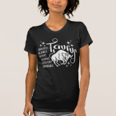 Taurus Zodiac Sign Horoscope Personaliteitskenmerk T-shirt (Voorkant)