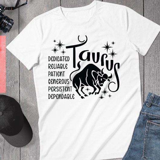 Taurus Zodiac Sign Horoscope Personality Traits T T-shirt