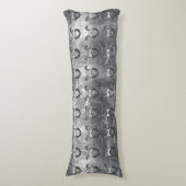 Taurus Zodiac Sign in Grunge Distress Style Lichaamskussen (Voorkant Verticaal)