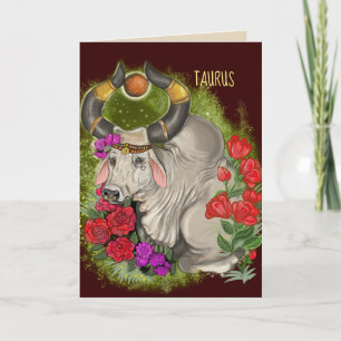 Taurus Zodiac Sign Kaart